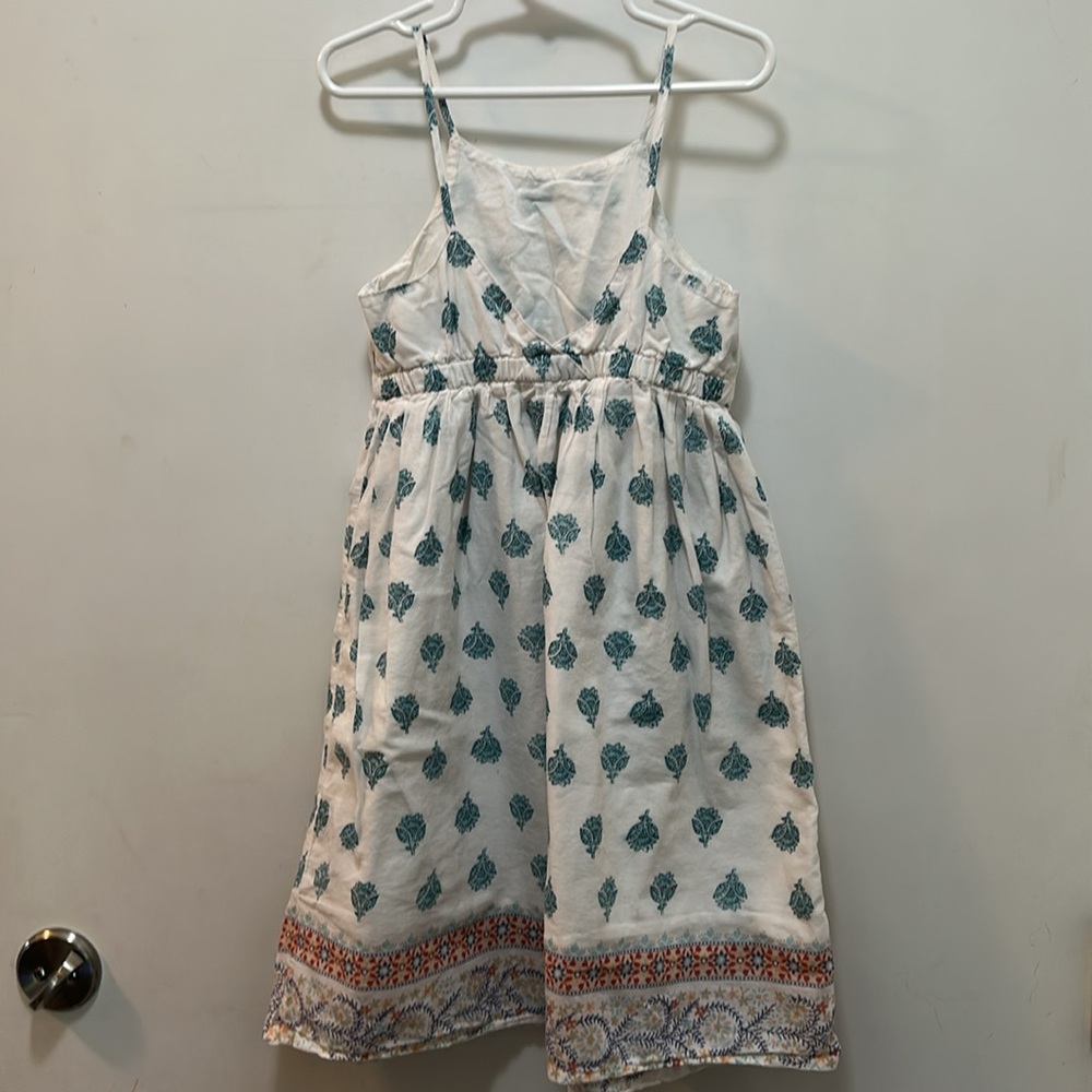 Old Navy White and Blue Sleeveless Long Sundress Size 4T - Picture 5 of 8